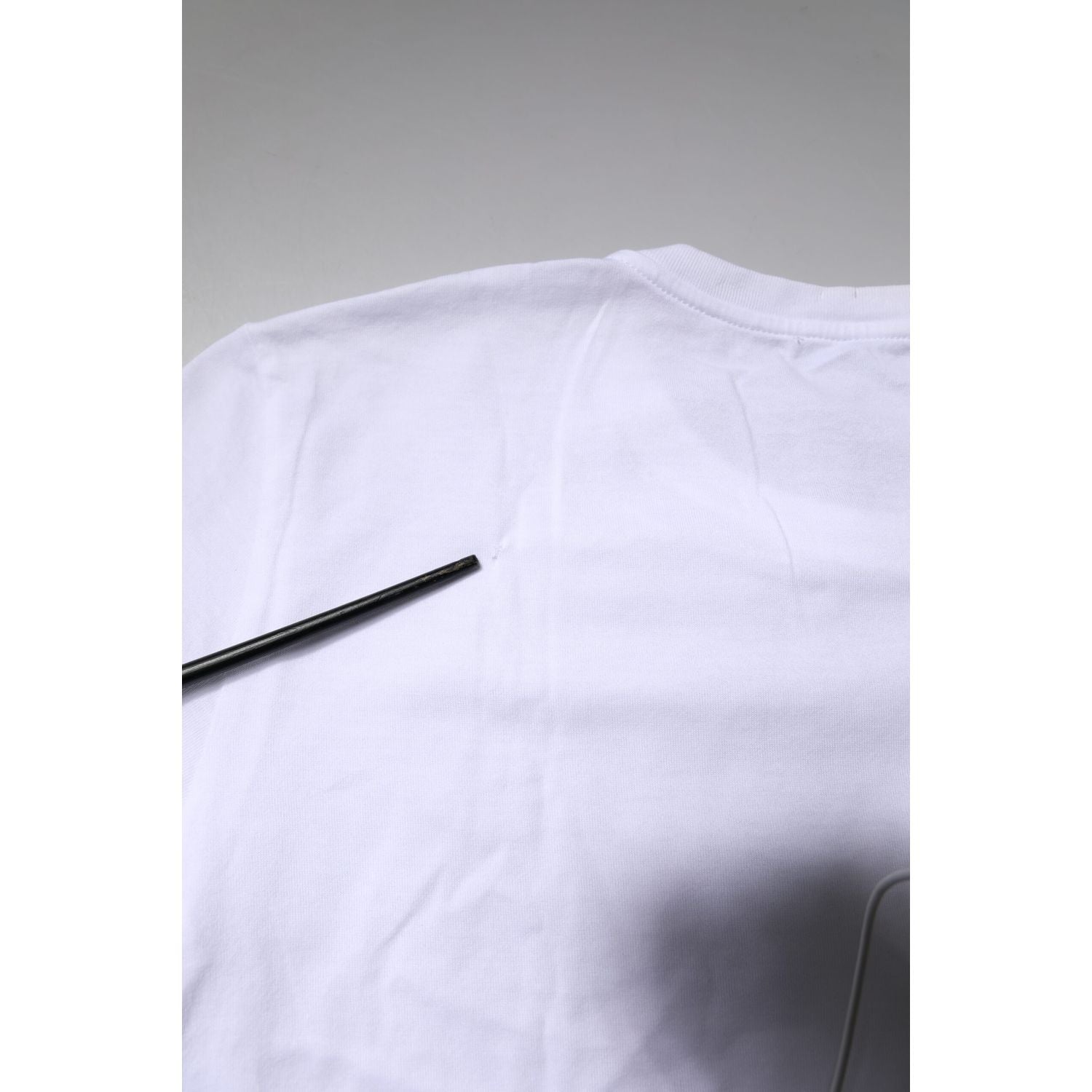 Dolce & Gabbana White Short Sleeves Round Neck Top T-shirt