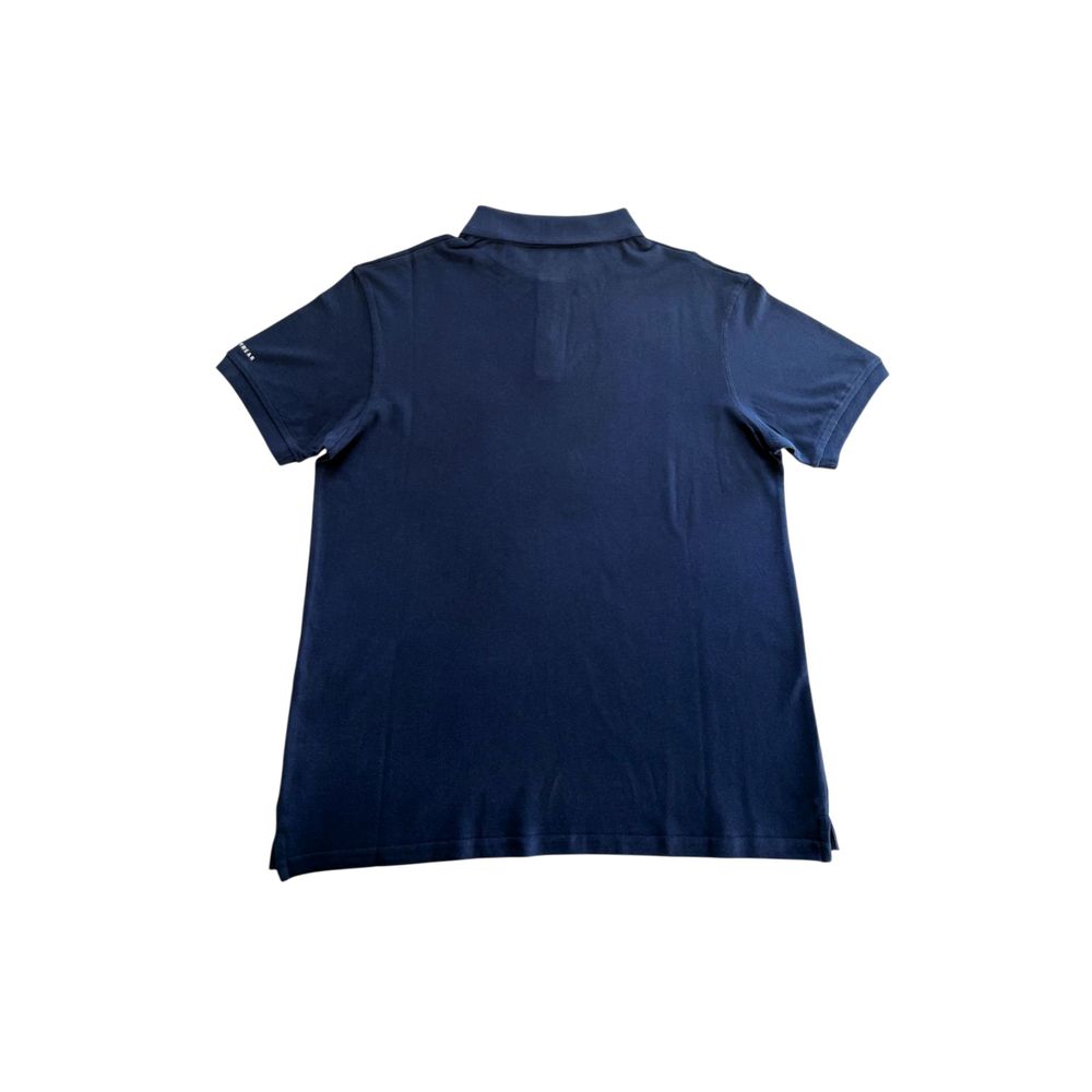 Trussardi Beachwear Blue Cotton Men's Polo Shirt