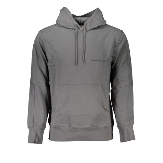 Calvin Klein Elegant Gray Hooded Sweatshirt CA-27210-S