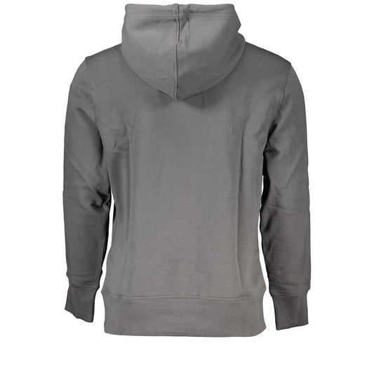 Calvin Klein Elegant Gray Hooded Sweatshirt CA-27210-S