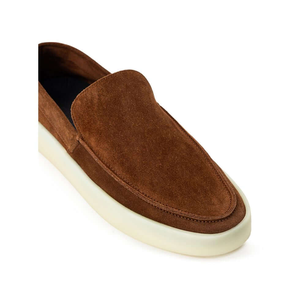 Fear Of God Brown Leather Slip-On Loafer FE-9275664-EU43/US10