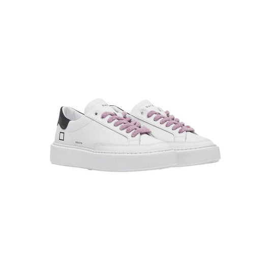D.A.T.E Beige Leather Sneaker DA-15205-IT38|XS