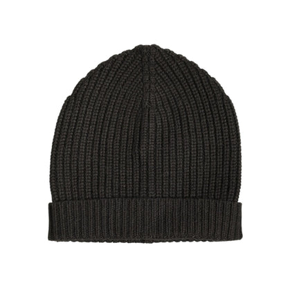 Dolce & Gabbana Dark Gray Cashmere Knit Winter Beanie Hat