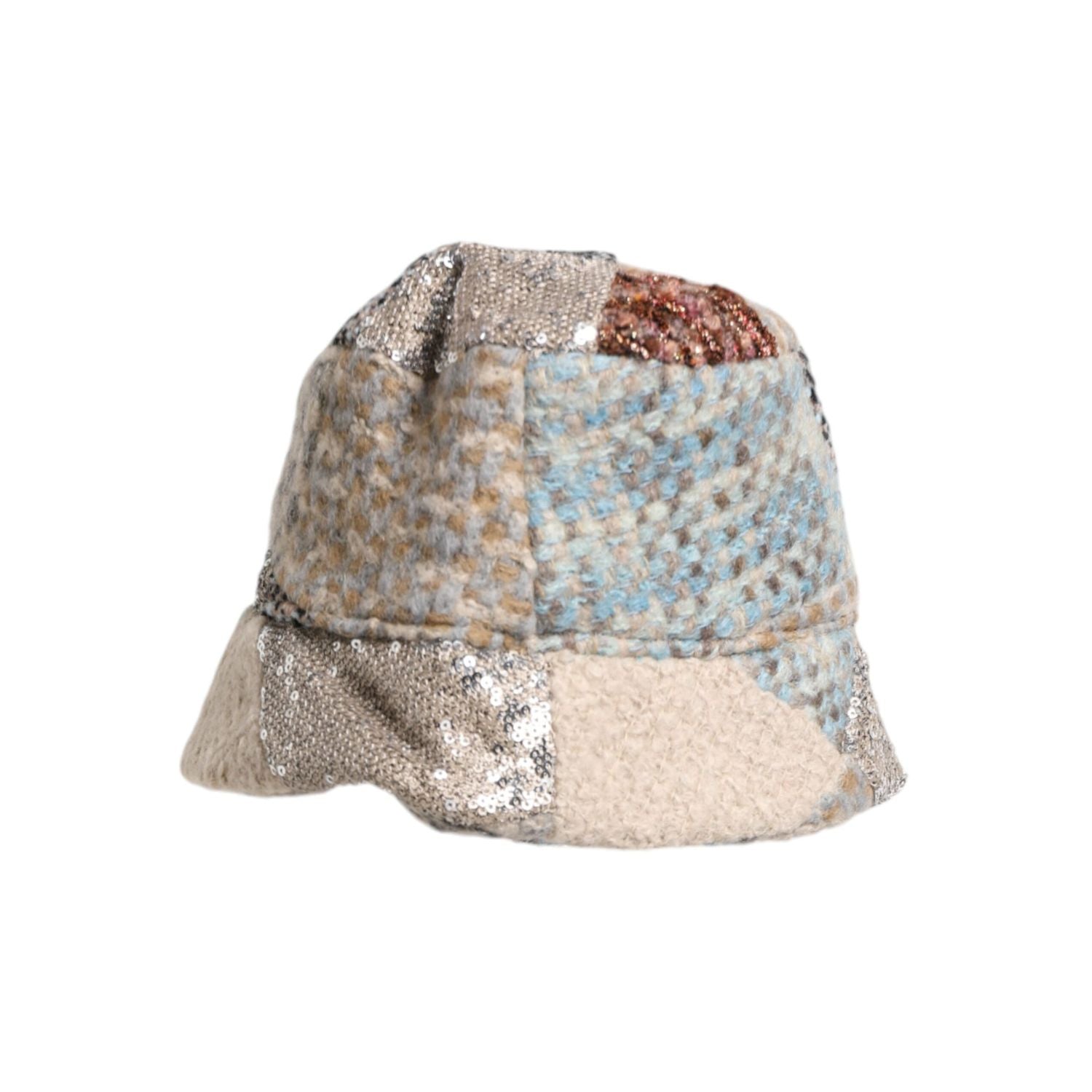 Dolce & Gabbana Multicolor Patchwork Embellished Bucket Hat
