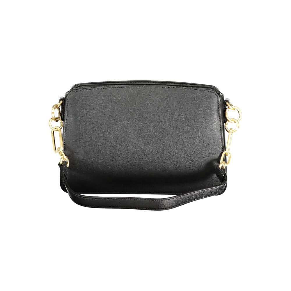 Front view with bag zipped and handles upright.