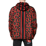 Dolce & Gabbana Black Cherry Print Hooded Windbreaker Jacket JKT41419-50