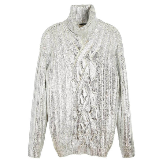 Balmain Brown Wool Men Turtleneck Sweater BA-15360-M