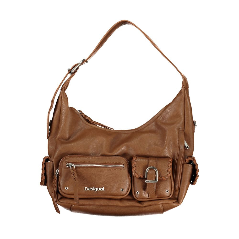 Front view with bag zipped and handles upright.