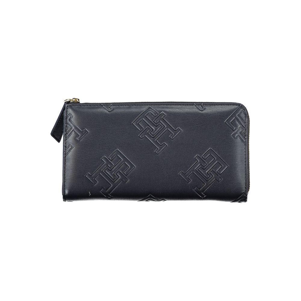 Tommy Hilfiger Elegant Blue Zip-Around Wallet TO-27155