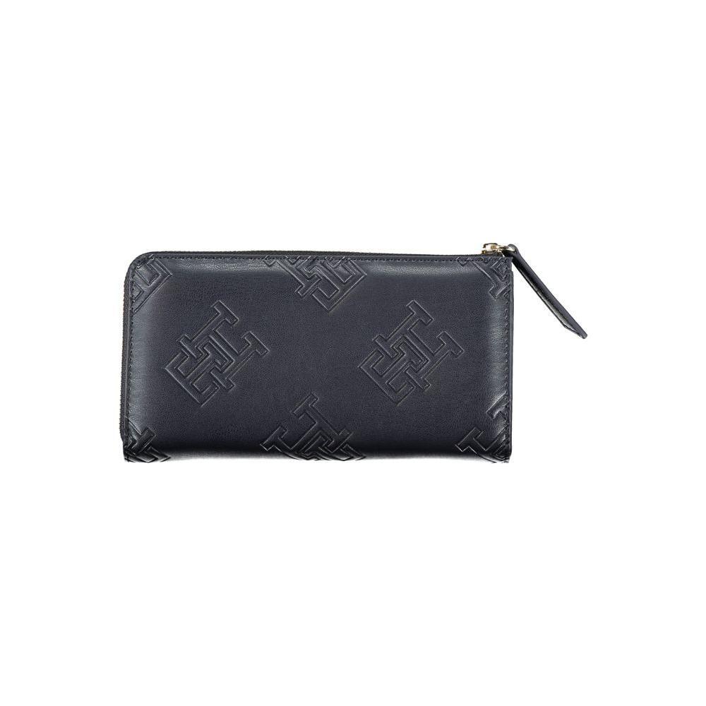 Tommy Hilfiger Elegant Blue Zip-Around Wallet TO-27155