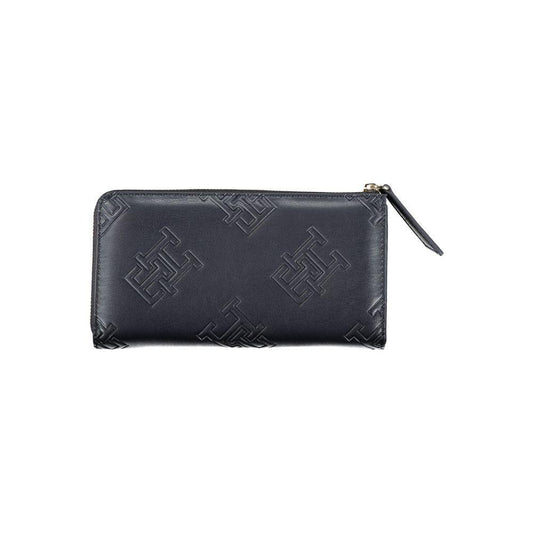 Tommy Hilfiger Elegant Blue Zip-Around Wallet TO-27155