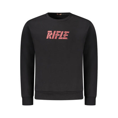 Rifle Black Cotton Sweatshirt