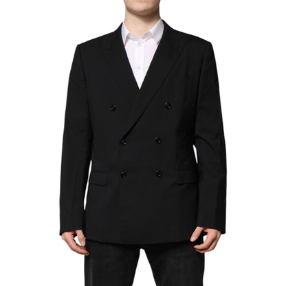 Dolce & Gabbana Black MARTINI Double Breasted Suit Jacket