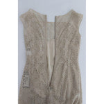 Dolce & Gabbana Beige Ricamo Cutout Cotton Sheath Dress NOC10101-1