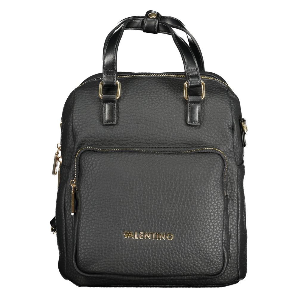 Front view with bag zipped and handles upright.