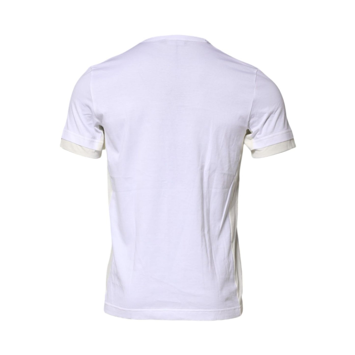 Dolce & Gabbana White Cotton Pocket Short Sleeves T-shirt