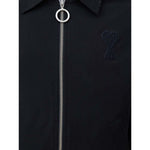 Ami Paris Black Polyester Jackets & Coat AM-9342676-XS