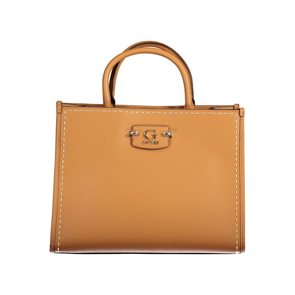 Front view with bag zipped and handles upright.