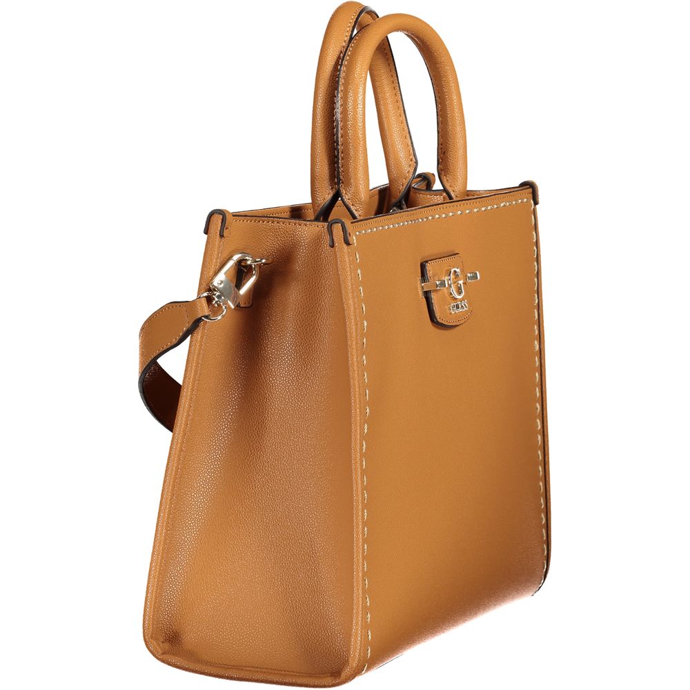 Front view with bag zipped and handles upright.