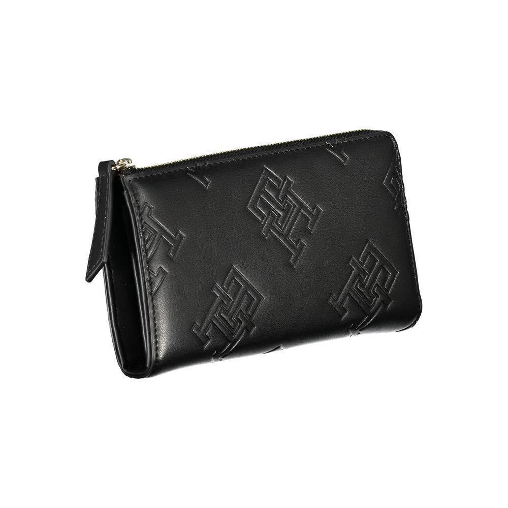 Tommy Hilfiger Black Polyethylene Women Wallet TO-27157