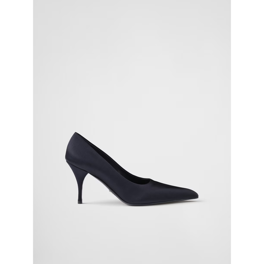 Prada Blue Satin Pumps