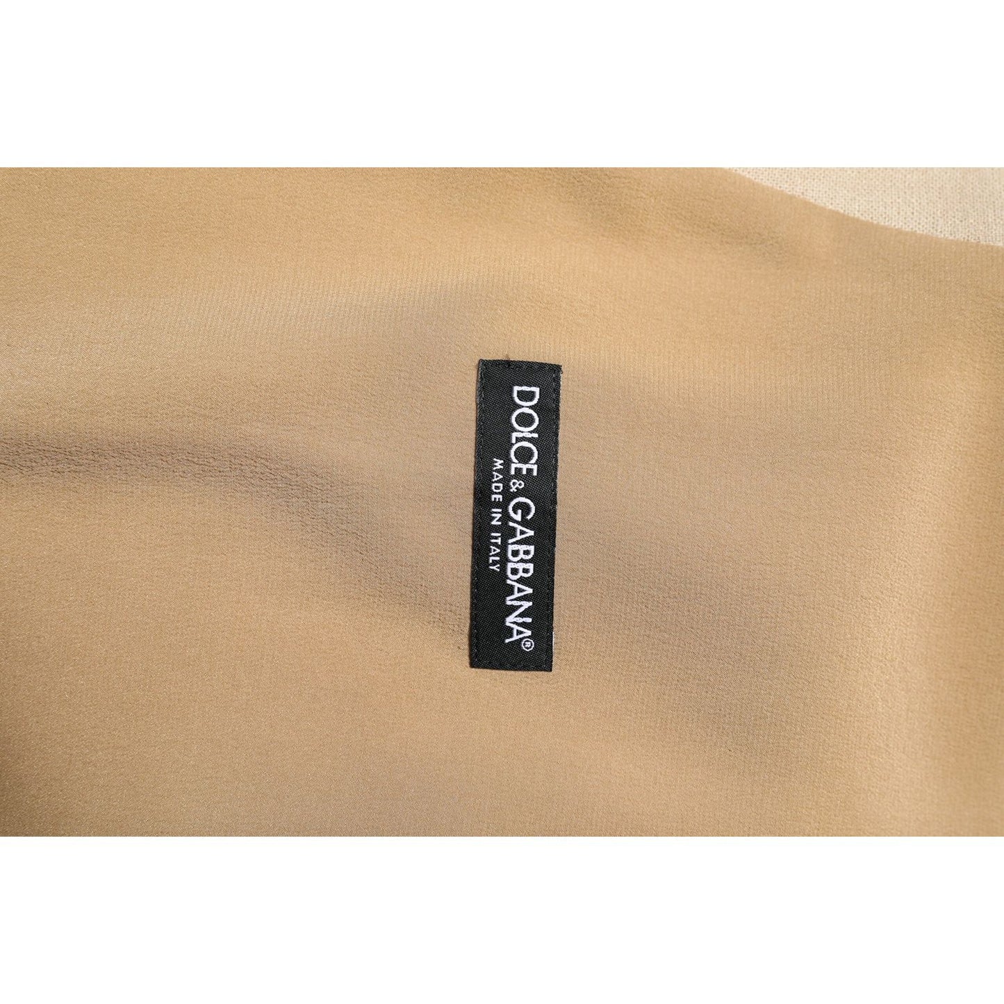 Dolce & Gabbana Beige Linen Dress Formal Men Waistcoat Vest TSH90454-50