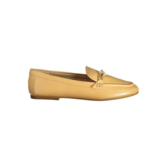 Ralph Lauren Beige Leather Flat Shoe RA-19478-EU37/US7