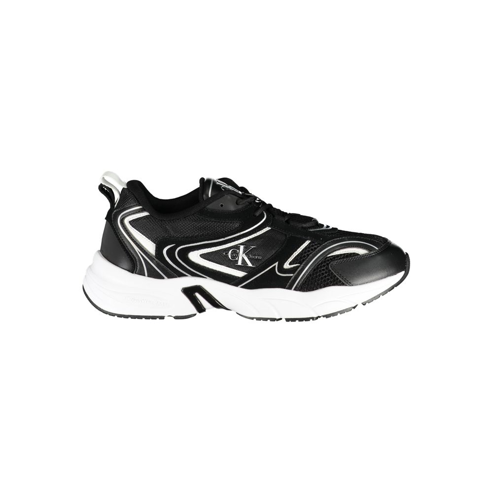 Calvin Klein Black Polyurethane Men's Sneaker 1728,67403481248,Athletic - Sneakers - Shoes,Black,Calvin Klein,EU40/US7,EU41/US8,EU42/US9,EU43/US10,EU44/US11,Men,New with tags,Shoes,Sneakers - Shoes