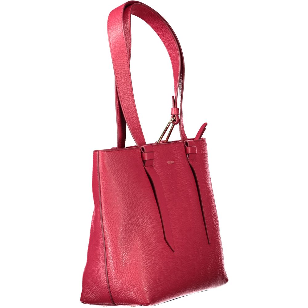 Front view with bag zipped and handles upright.