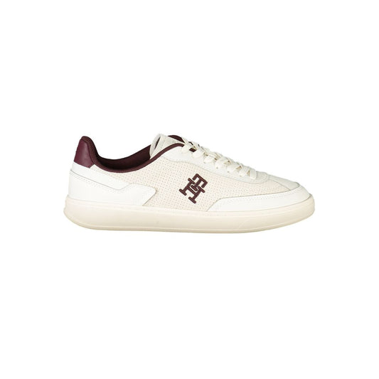 Tommy Hilfiger Beige Leather Women Sneaker TO-36046-EU36/US6