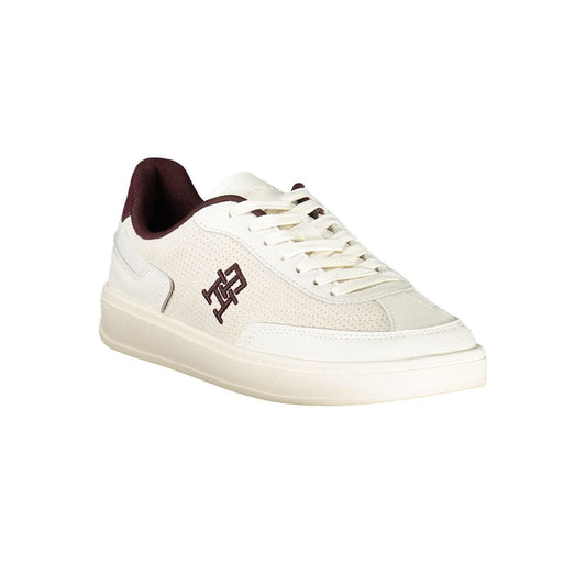 Tommy Hilfiger Beige Leather Women Sneaker TO-36046-EU36/US6