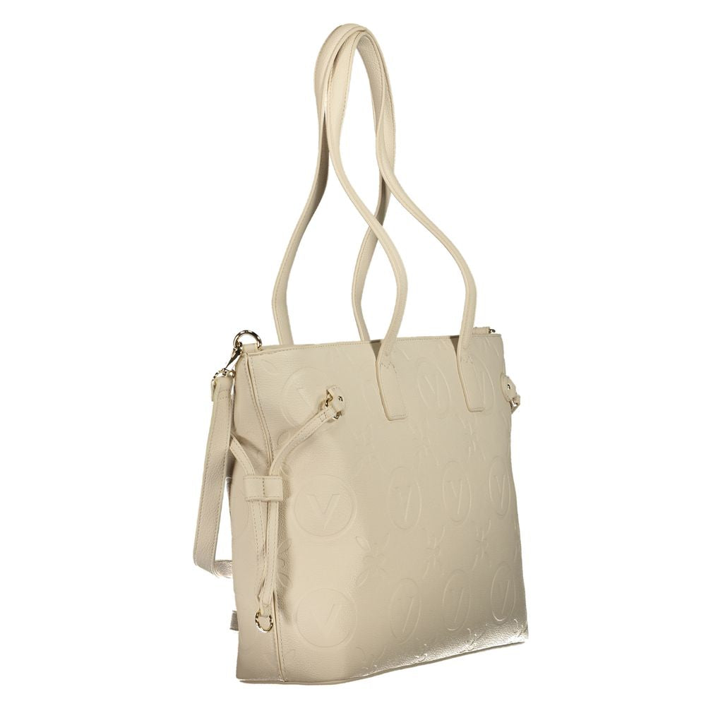 Front view with bag zipped and handles upright.