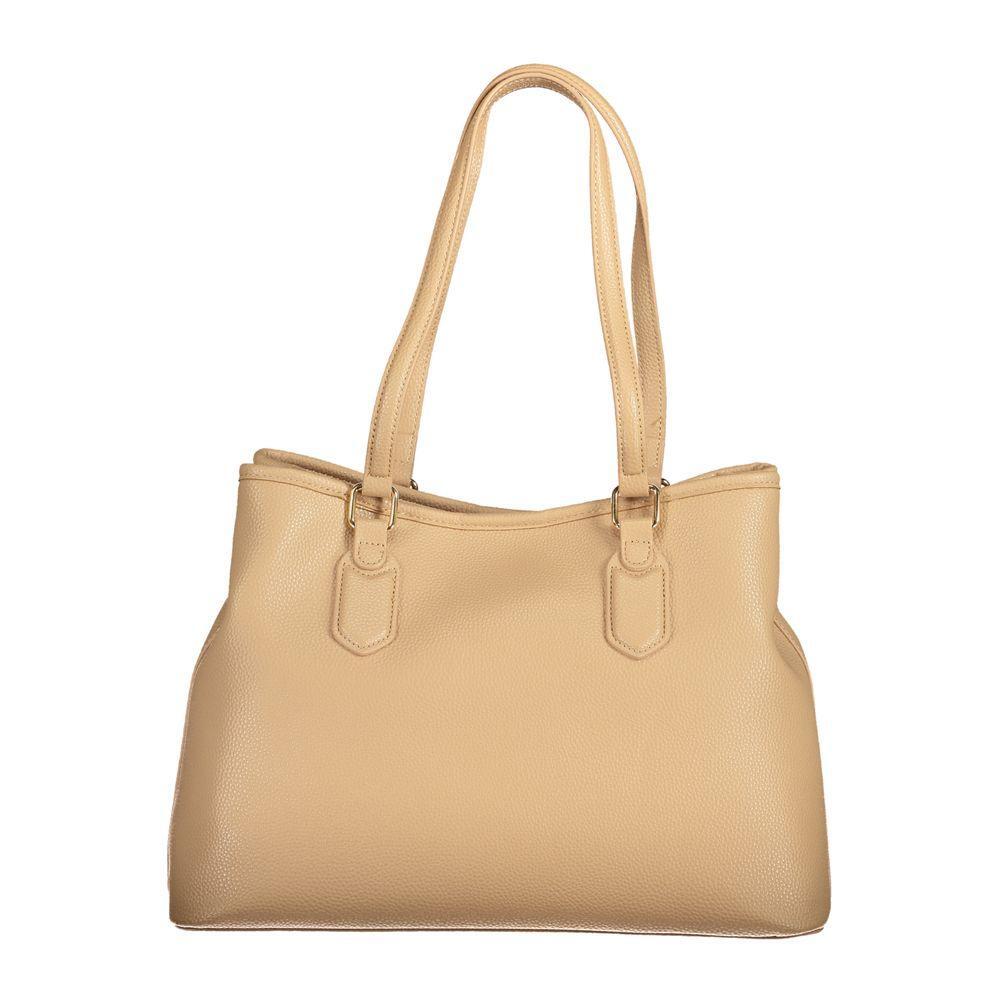 Front view with bag zipped and handles upright.