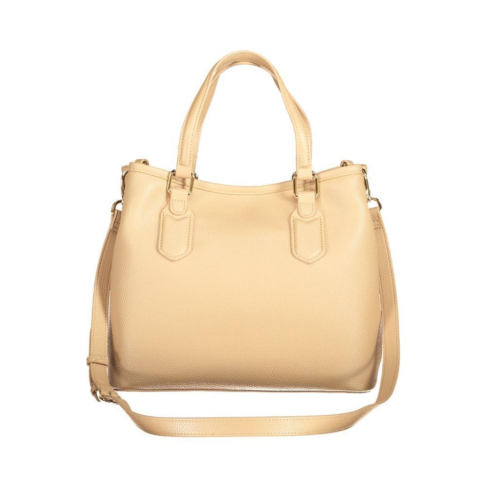 Front view with bag zipped and handles upright.