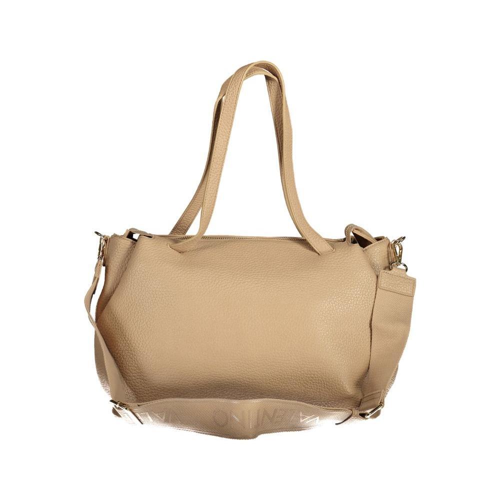 Front view with bag zipped and handles upright.
