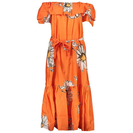 Desigual Orange Cotton Dress DE-29216-S