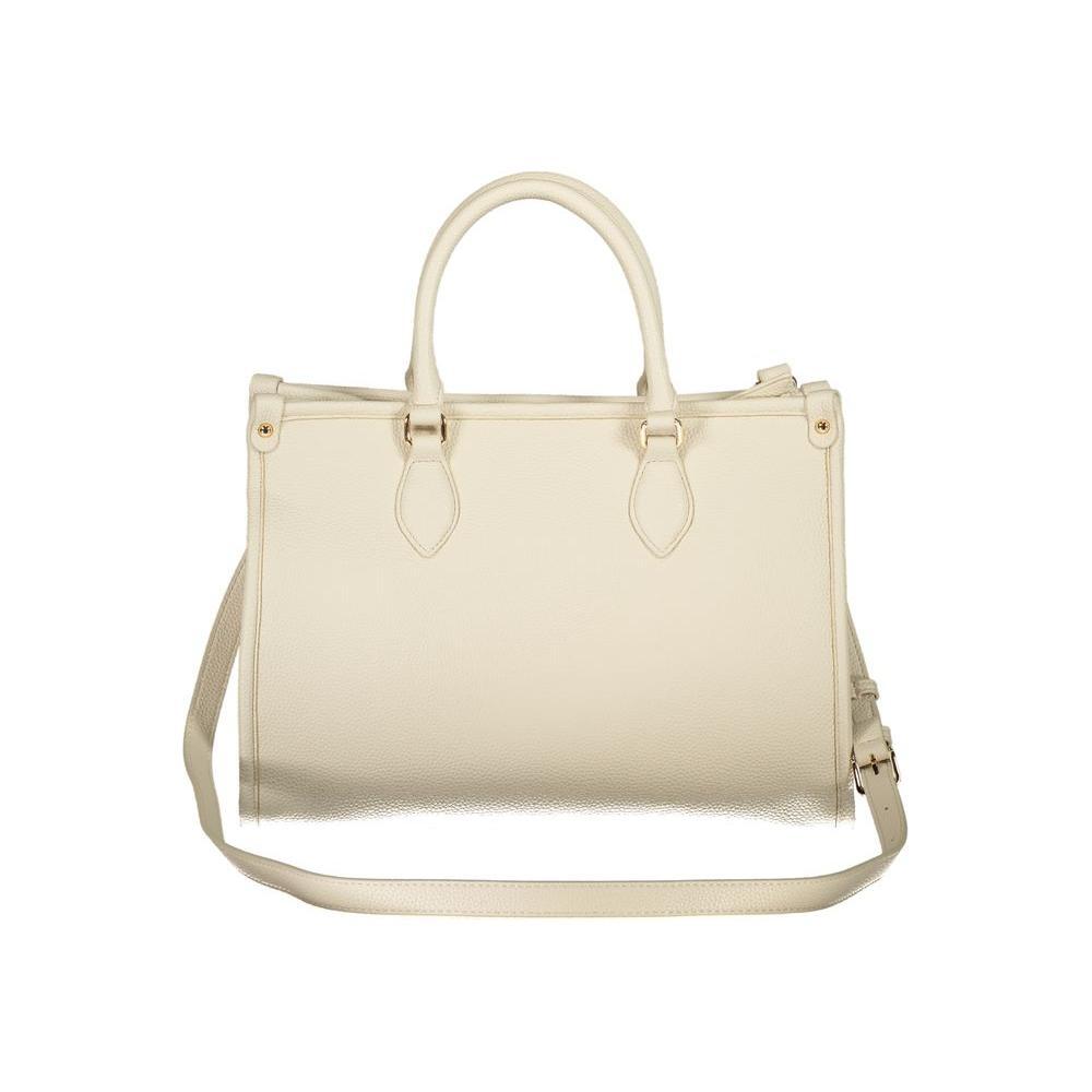 Front view with bag zipped and handles upright.