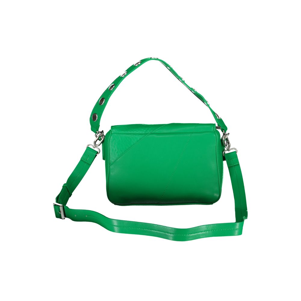Front view with bag zipped and handles upright.