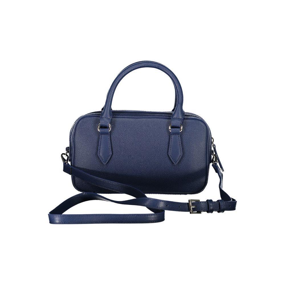 Front view with bag zipped and handles upright.