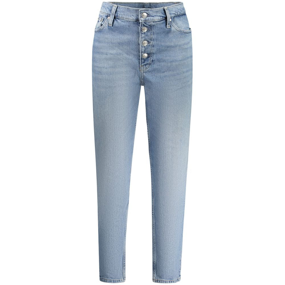 Calvin Klein Blue Cotton Women Jean