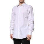 Dolce & Gabbana White MARTINI Long Sleeve Dress Formal Shirt TSH906872-43