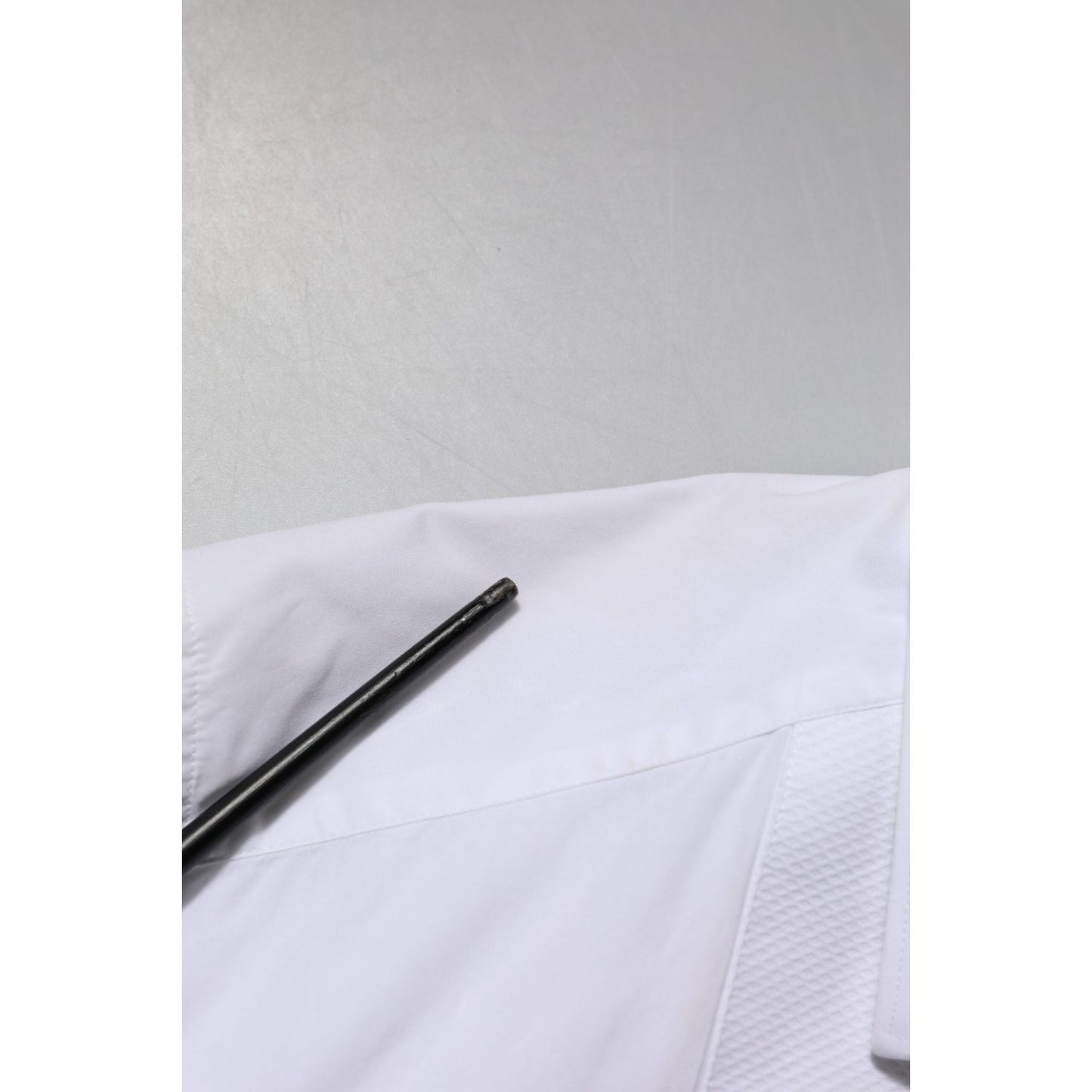 Dolce & Gabbana White GOLD Long Sleeve Dress Men Formal Shirt TSH906879-39