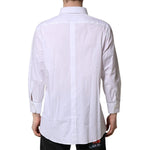 Dolce & Gabbana White GOLD Long Sleeve Dress Men Formal Shirt TSH906881-43