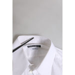 Dolce & Gabbana White GOLD Long Sleeve Dress Men Formal Shirt TSH906882-43