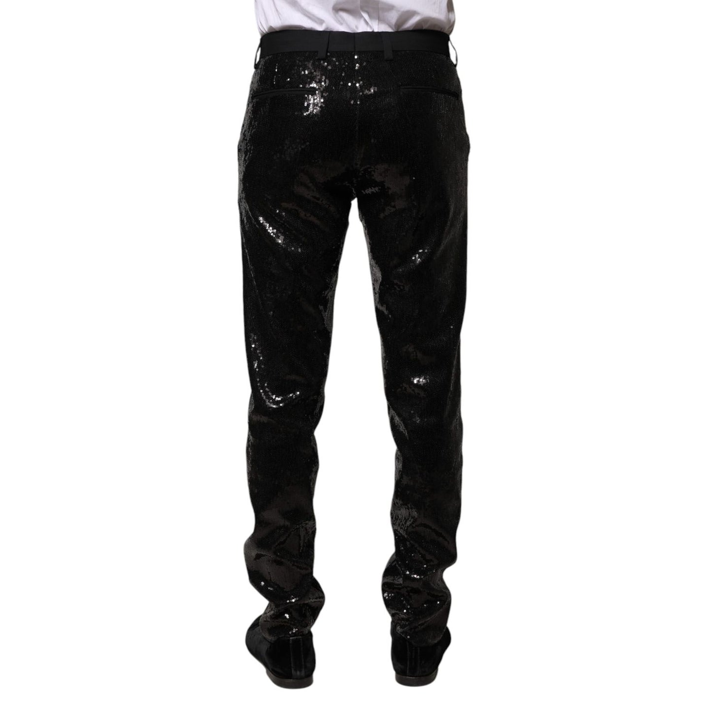 Dolce & Gabbana Black Sequined Embellishment Pants