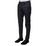 Dolce & Gabbana Dark Blue Cotton Formal Pants