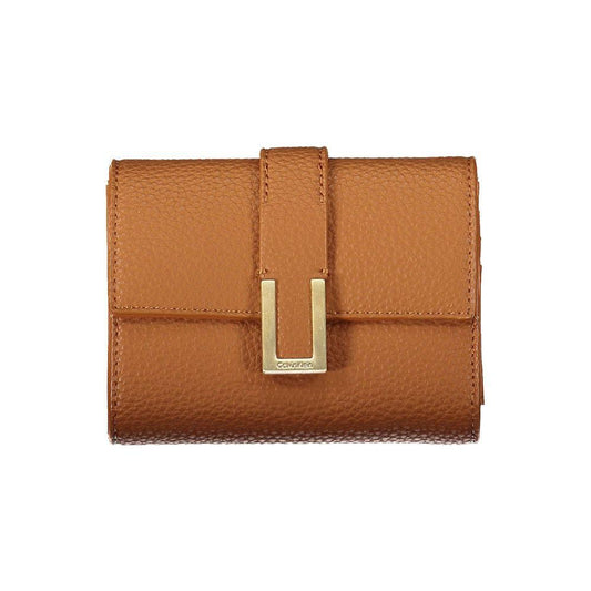 Calvin Klein Brown Polyester Women Wallet CA-20486