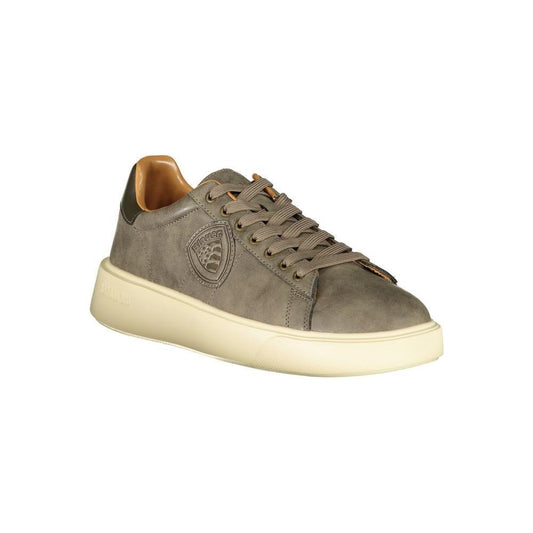 Blauer Beige Polyester Sneaker BL-31648-EU44/US11