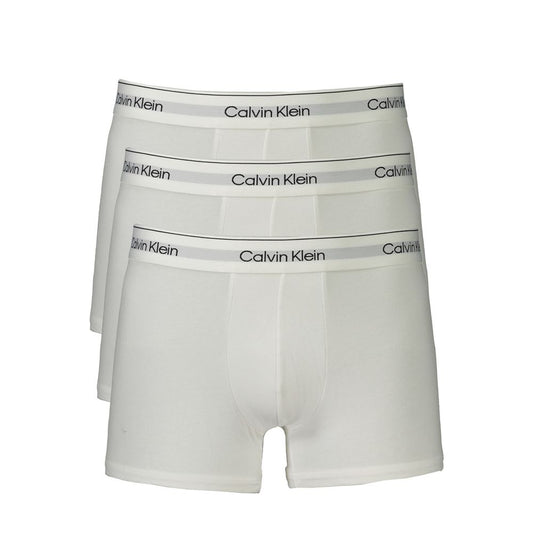 Calvin Klein White Cotton Men Boxer CA-33614-XXL