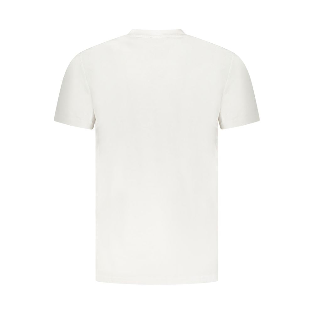 Cavalli Class White Cotton Men T-Shirt